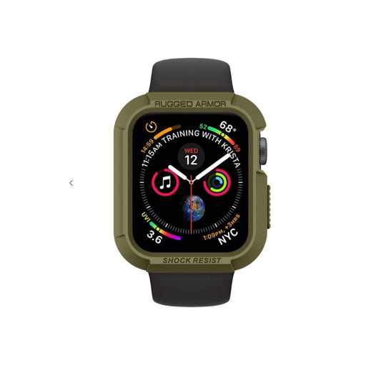 Estuche Spigen Rugged Armor Verde para Apple Watch 40/41 mm - SPIASWN03