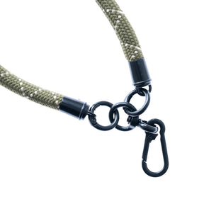 Accesorio el rey pulsera tipo strap color verde musgo / beige