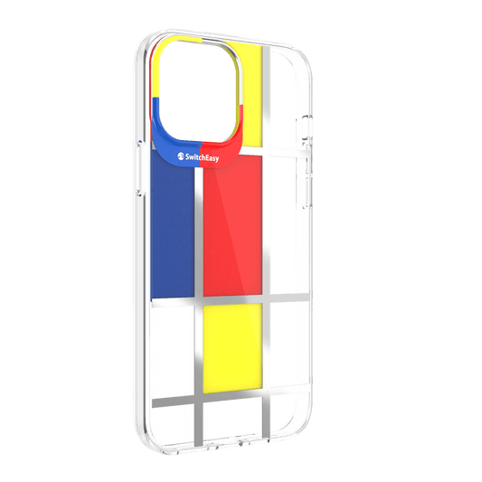 Estuche Clásico SwitchEasy Artist para iPhone 13 - Mondrian Madarina - SWC132