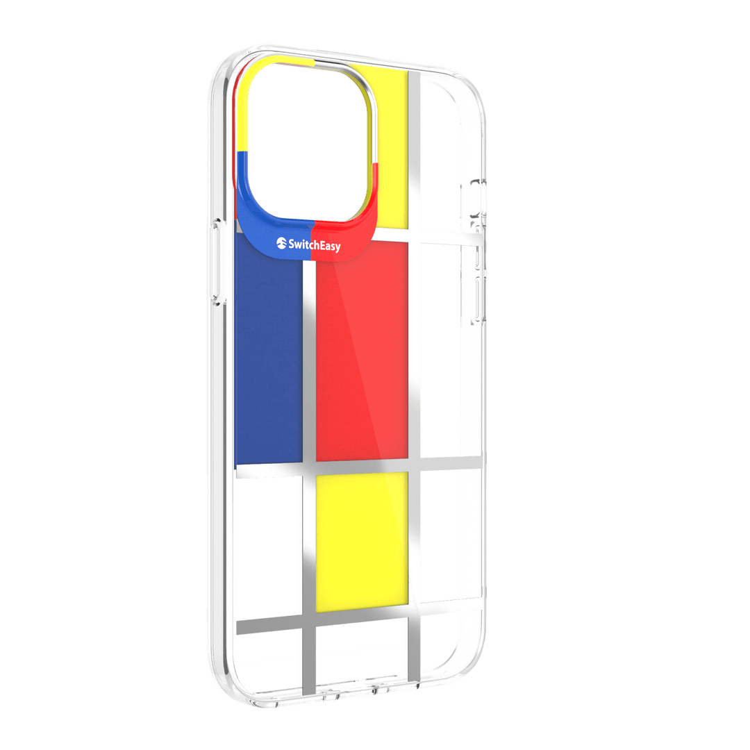 Estuches Clasico Switcheasy Artist Double In Mold Decoration Case Apple Iphone 13 Color Mondrian Color Madarina