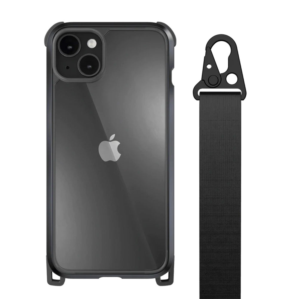 Estuche Straps SwitchEasy Odyssey Rugged para iPhone 14 Plus - Negro - SWC19