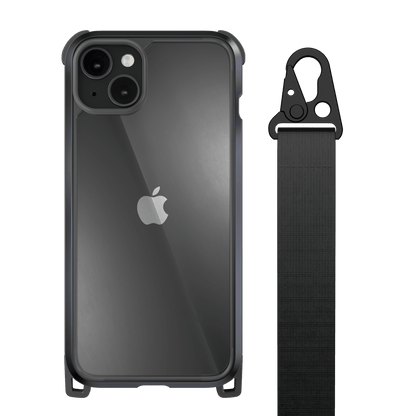 Estuche Straps SwitchEasy Odyssey Rugged para iPhone 14 Plus - Negro - SWC19