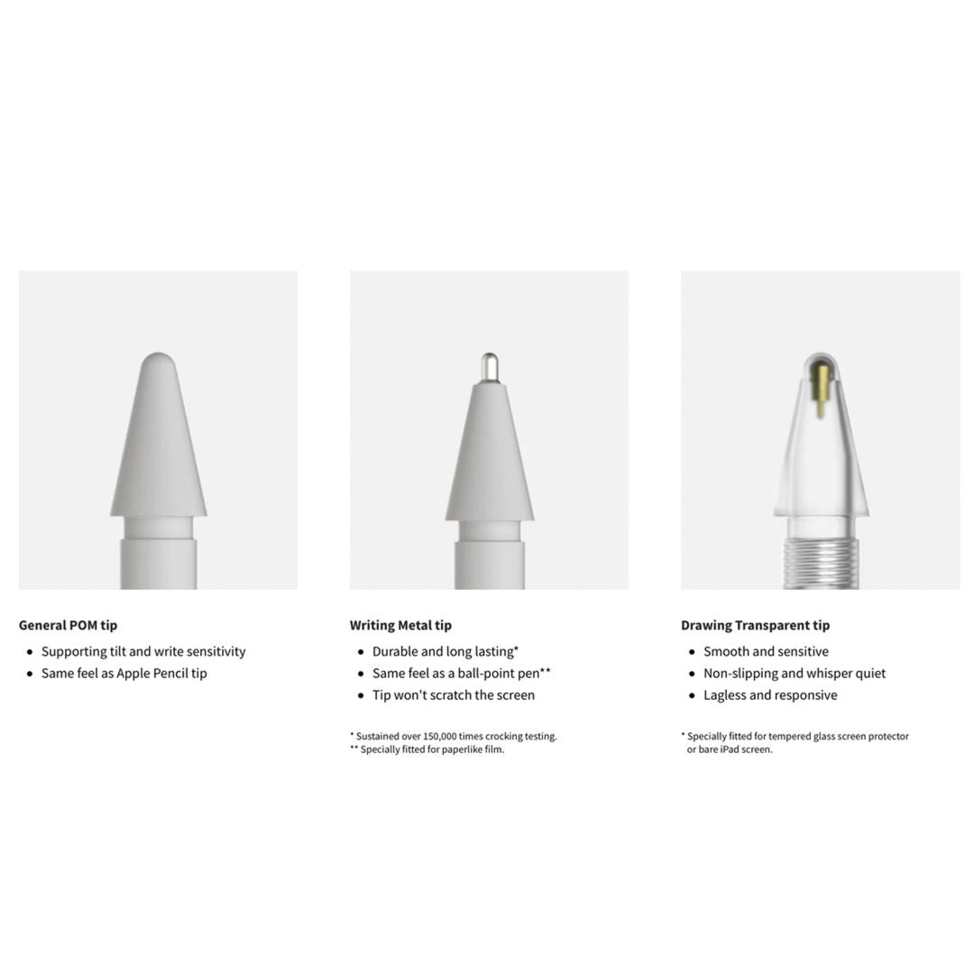 Switcheasy Apple Pencil 4 - Punta Transparente para Dibujo - SWC213