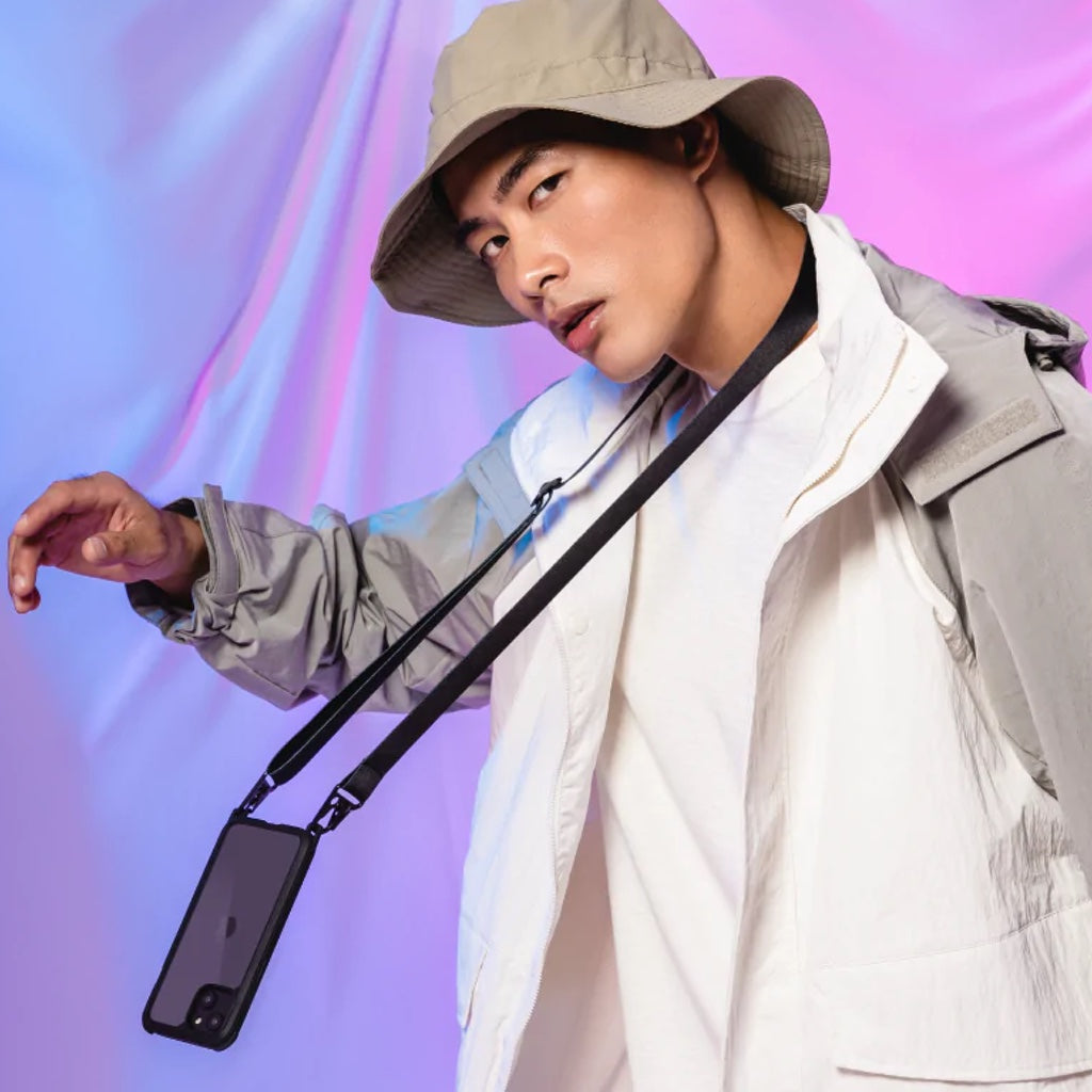 Accesorio mageasy strap con tarjeta sujetadora para iphone color arcoiris