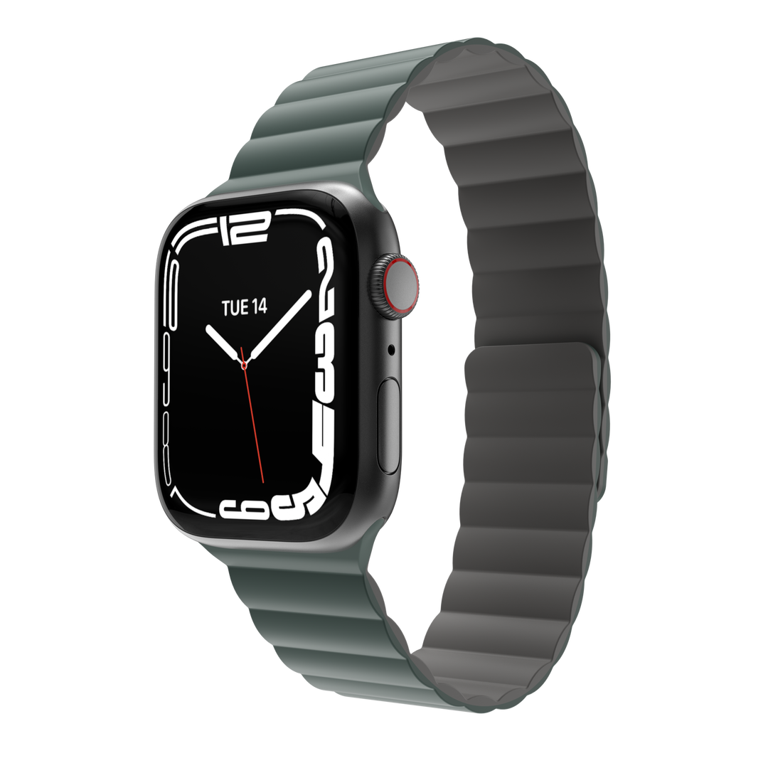 Pulsera Silicone Magnetic Mageasy para Apple Watch 38/40/41mm Verde Pino - SWC313