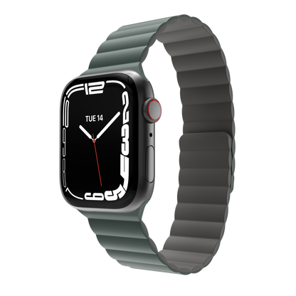 Pulsera Silicone Magnetic Mageasy para Apple Watch 38/40/41mm Verde Pino - SWC313