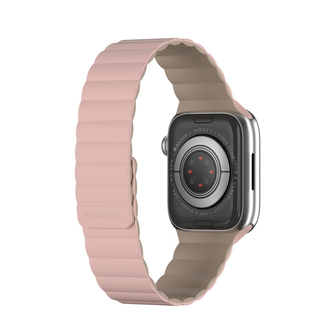 Accesorio switcheasy pulsera silicone magnetic apple watch 38 / 40 / 41 mm rosado
