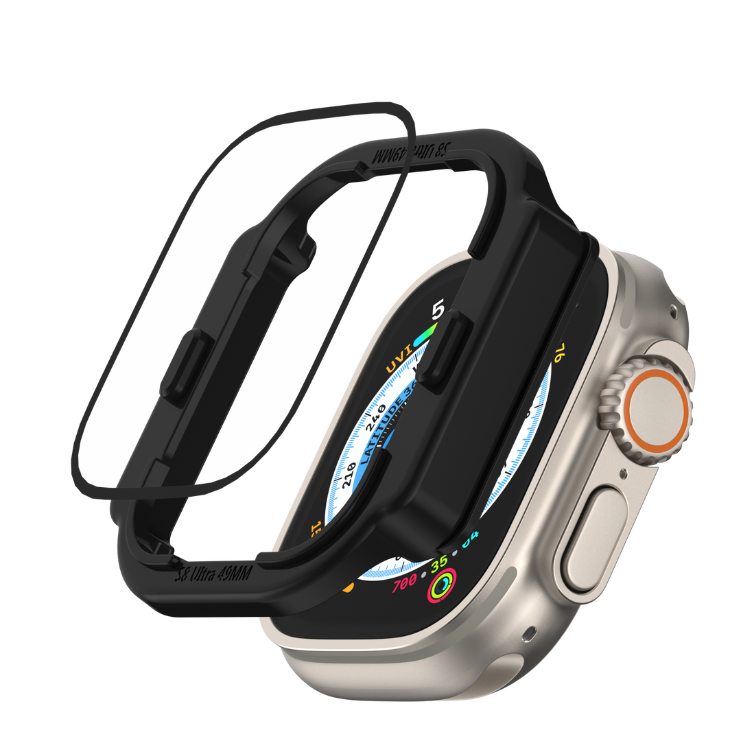 Protector pantalla switcheasy smart watch shield 3d hybrid glass 49 mm transparente