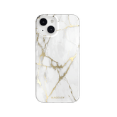 estuche clasico switcheasy marble double layer decoration apple iphone 14 color blanco