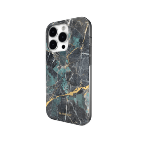 estuche clasico switcheasy marble apple iphone 14 pro color azul