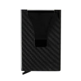 Accesorio el rey wallet con clip 4 a 5 tarjetas fibra carbon
