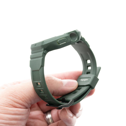 Estuche Spigen Rugged Armor Pro Verde Musgo 40/41 Mm - WTRAP06