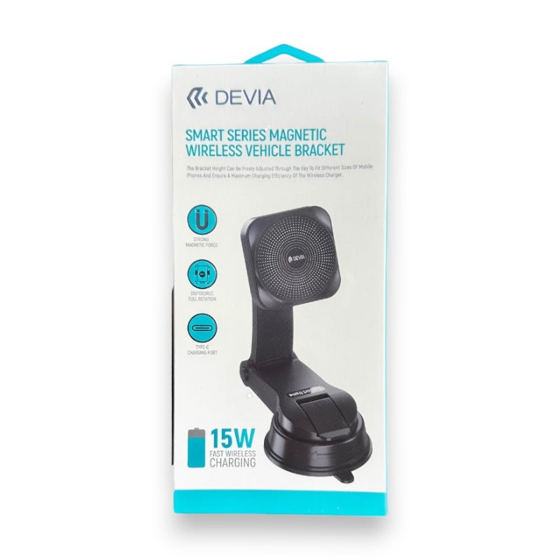 Accesorio devia carro holder smart series magnetic wireless bracket x15 color negro - TOP MOVIL