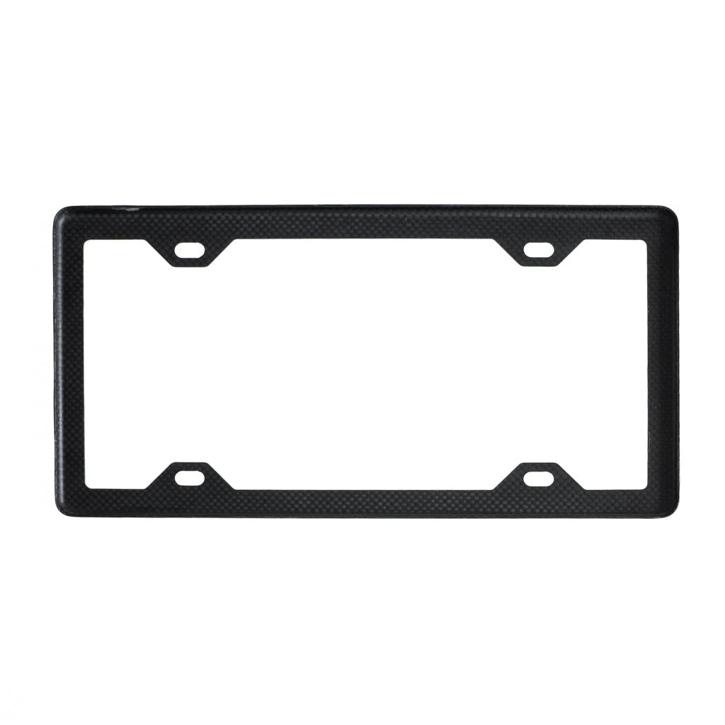 Accesorio el rey otro porta placa trenzado fibra carbon - TOP MOVIL