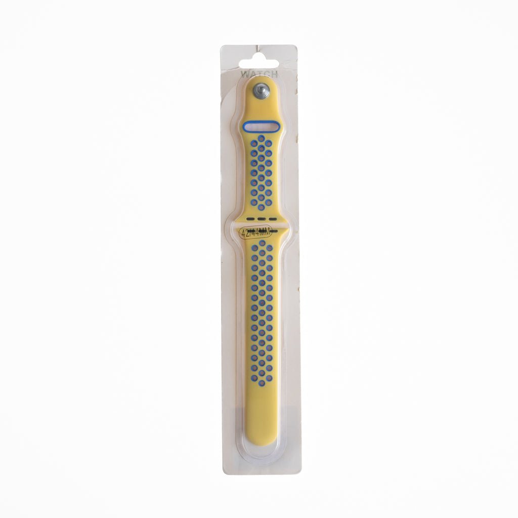 Accesorio el rey pulsera tipo nike apple watch 38 / 40 / 41 mm color amarillo / azul - TOP MOVIL