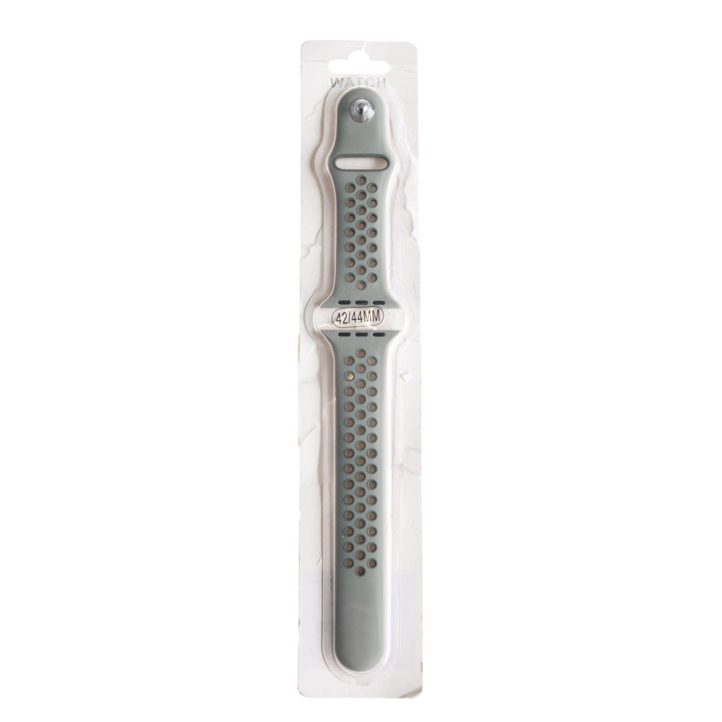 Accesorio El Rey Pulsera Tipo Nike Apple Watch 38 / 40 / 41 Mm Color Gris Ceniza / Gris Claro - TOP MOVIL (B2C)