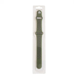 Accesorio el rey pulsera tipo nike apple watch 38 / 40 / 41 mm color verde musgo / negro - TOP MOVIL