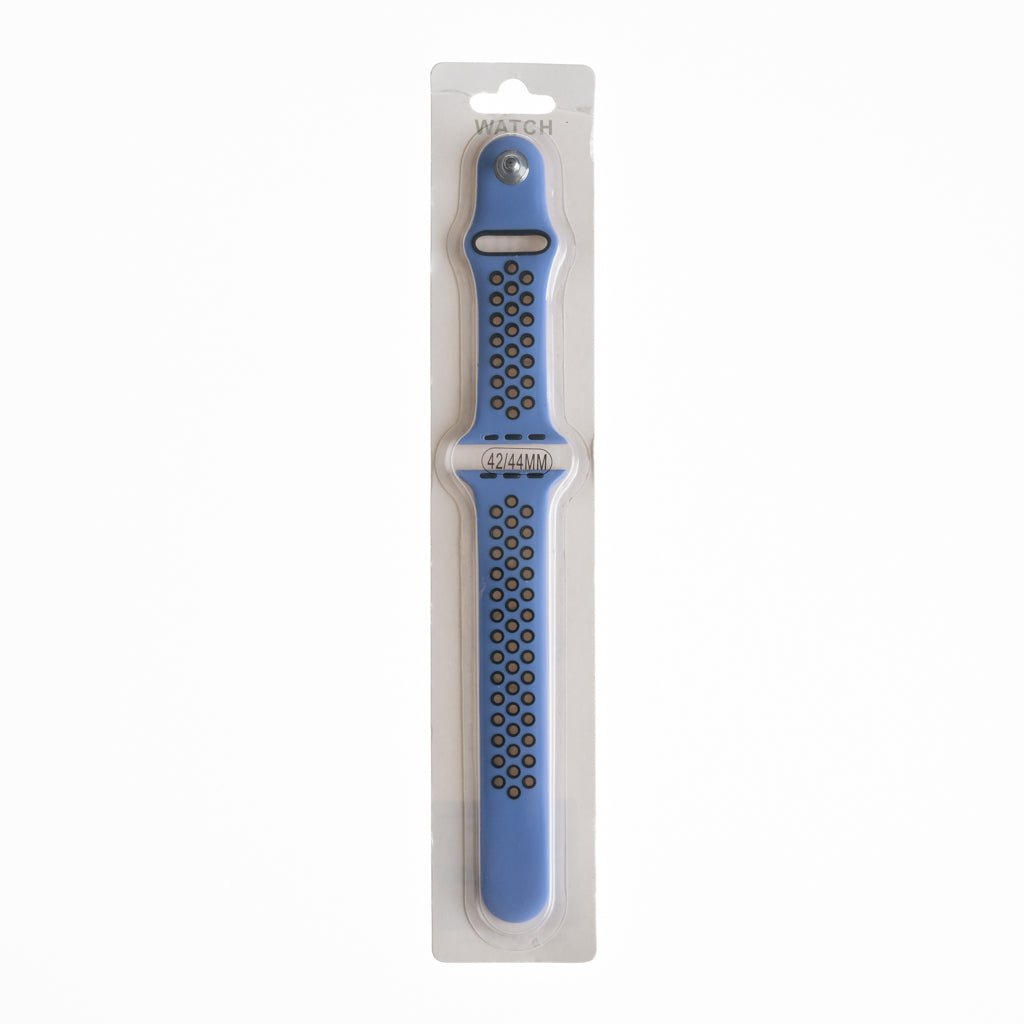 Accesorio el rey pulsera tipo nike apple watch 42 / 44 / 45 mm color azul indigo / negro - TOP MOVIL