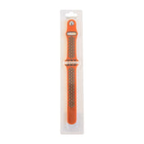 Accesorio el rey pulsera tipo nike apple watch 42 / 44 / 45 mm color gris / naranja - TOP MOVIL