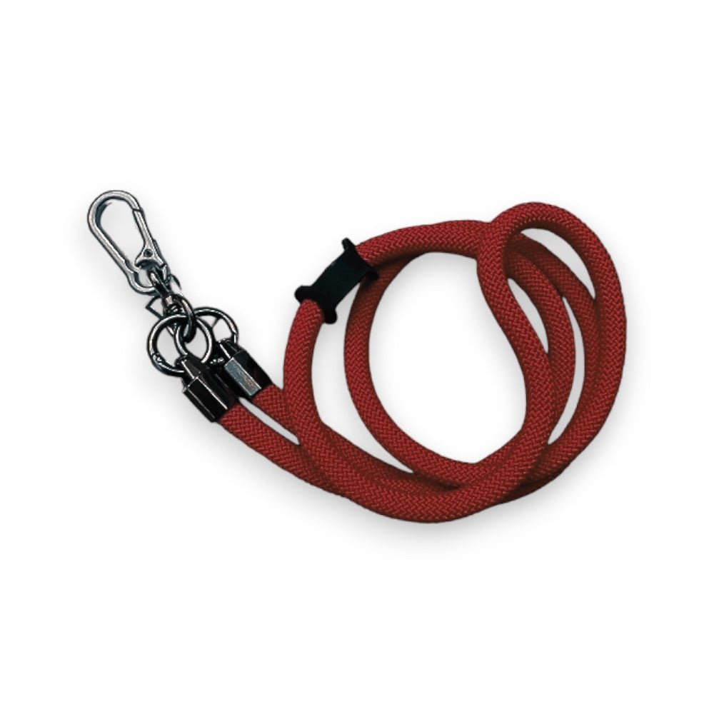Accesorio el rey strap 1.2 m largo con sujetadora new con colgador de llaves y audifonos color rojo - TOP MOVIL