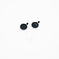 Accesorio el rey vidrio templado camara con borde de metal para iphone 14 color plateado - TOP MOVIL