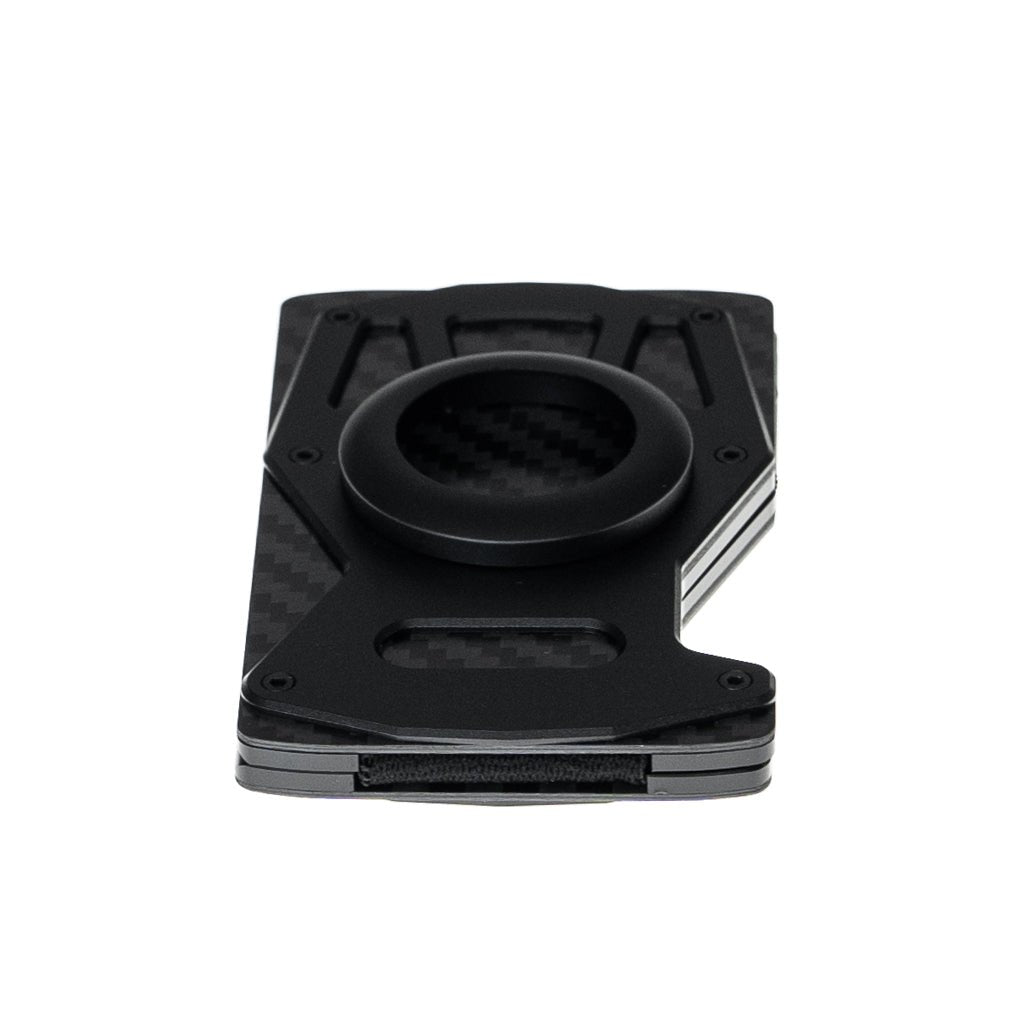 Accesorio el rey wallet clip y airtag 10 a 15 tarjetas fibra carbon - TOP MOVIL