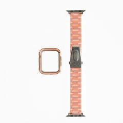 Accesorio generico pulsera con bumper de diamantes apple watch 42 mm color rosado - TOP MOVIL