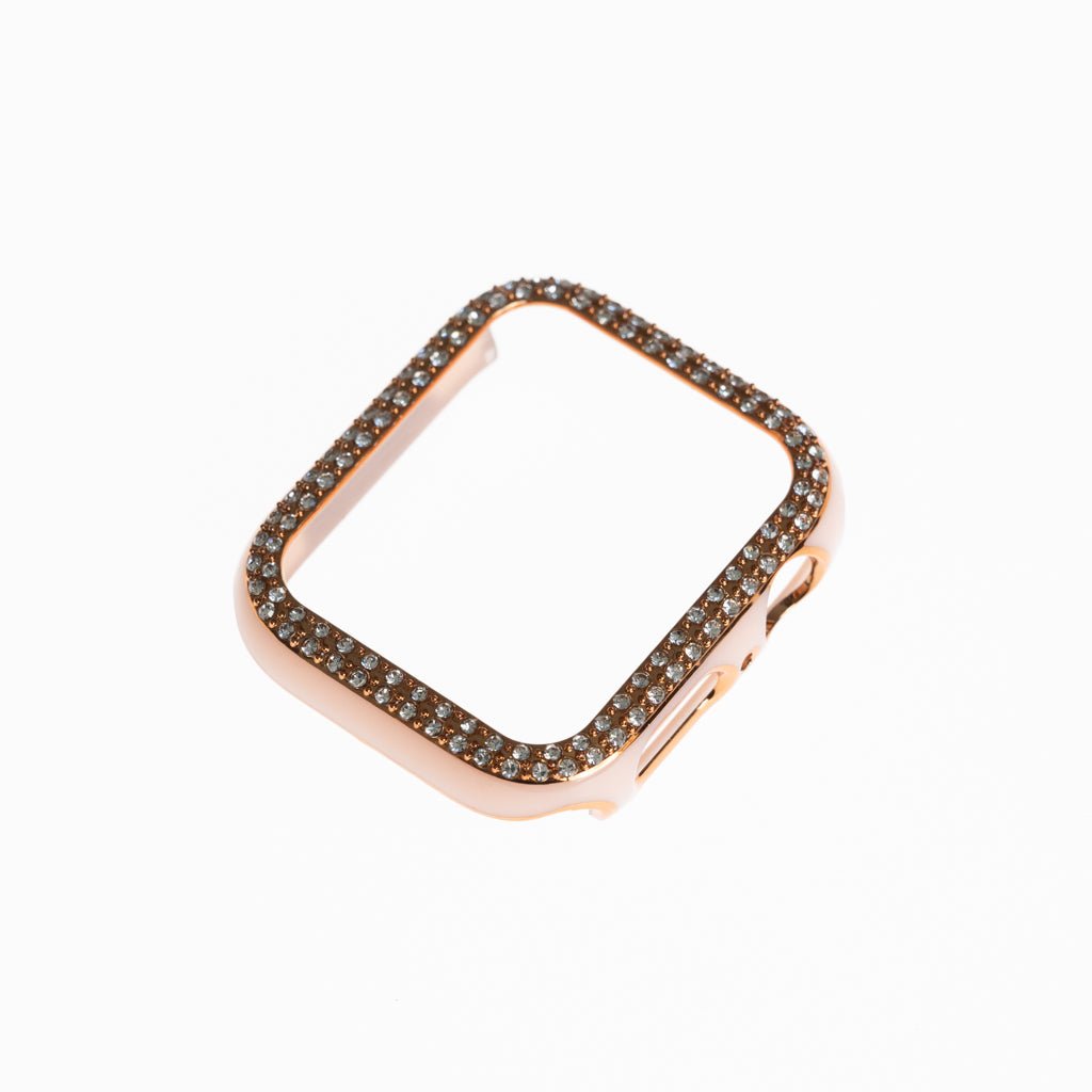 Accesorio generico pulsera con bumper de diamantes apple watch 42 mm color rosado - TOP MOVIL