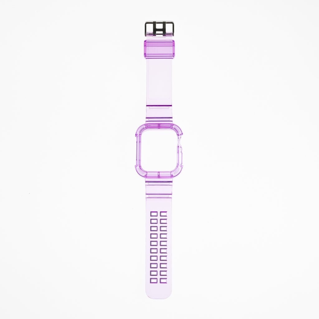 Accesorio generico pulsera con bumper rugged apple watch 44 mm color morado - TOP MOVIL