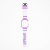 Accesorio generico pulsera con bumper rugged apple watch 44 mm color morado - TOP MOVIL