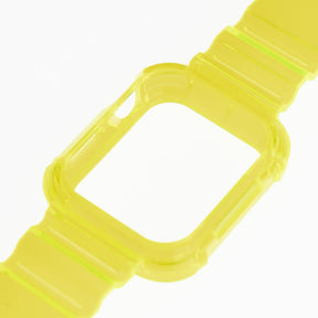 Accesorio Generico Pulsera Con Bumper Rugged Apple Watch 44 Mm Color Verde Neon - TOP MOVIL