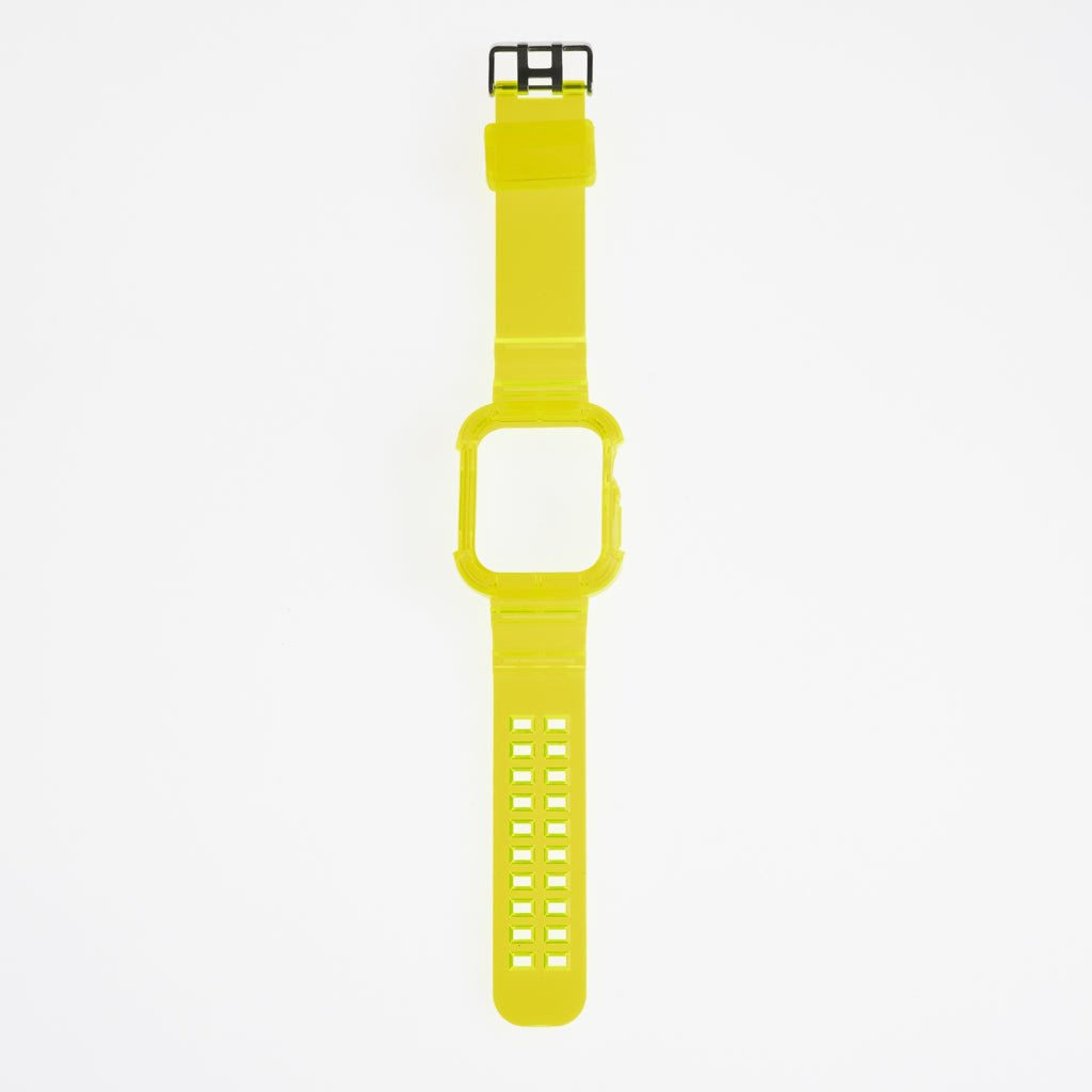 Accesorio generico pulsera con bumper rugged apple watch 44 mm color verde neon - TOP MOVIL