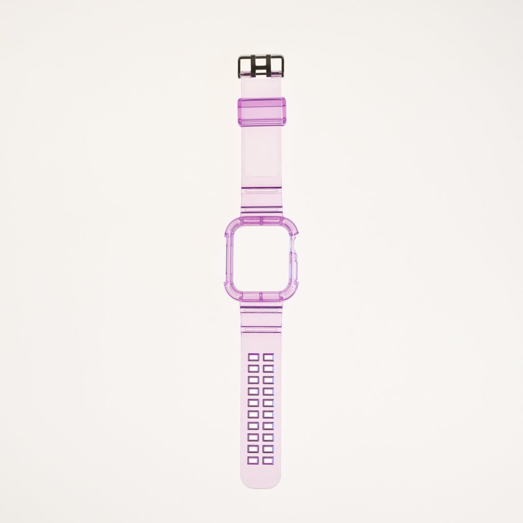 Accesorio Generico Pulsera Con Bumper Rugged Apple Watch 45 Mm Color Morado - TOP MOVIL