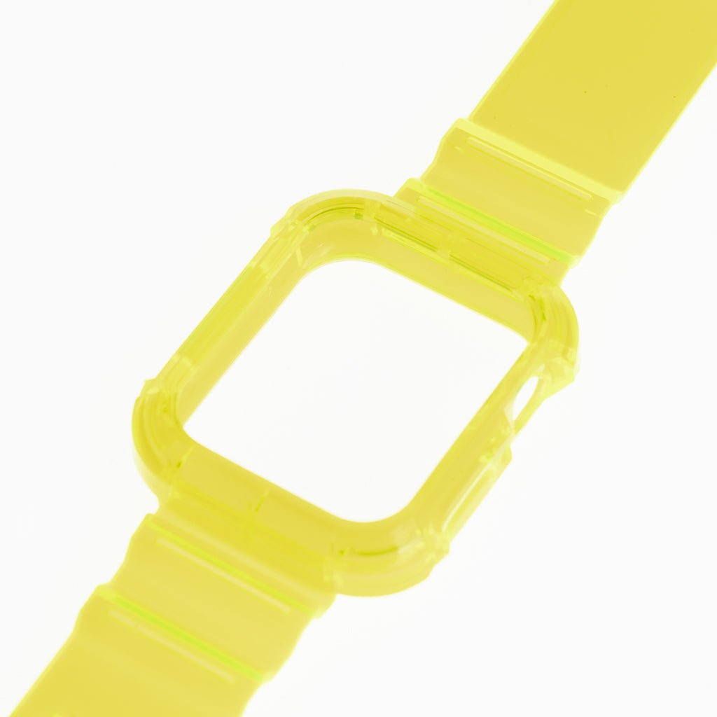 Accesorio generico pulsera con bumper rugged apple watch 45 mm color verde neon - TOP MOVIL