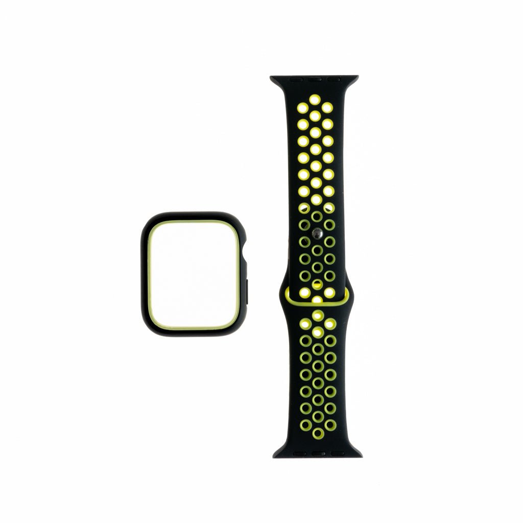 Accesorio Generico Pulsera Nike Con Bumper Apple Watch 38 Mm Color Negro / Verde - TOP MOVIL