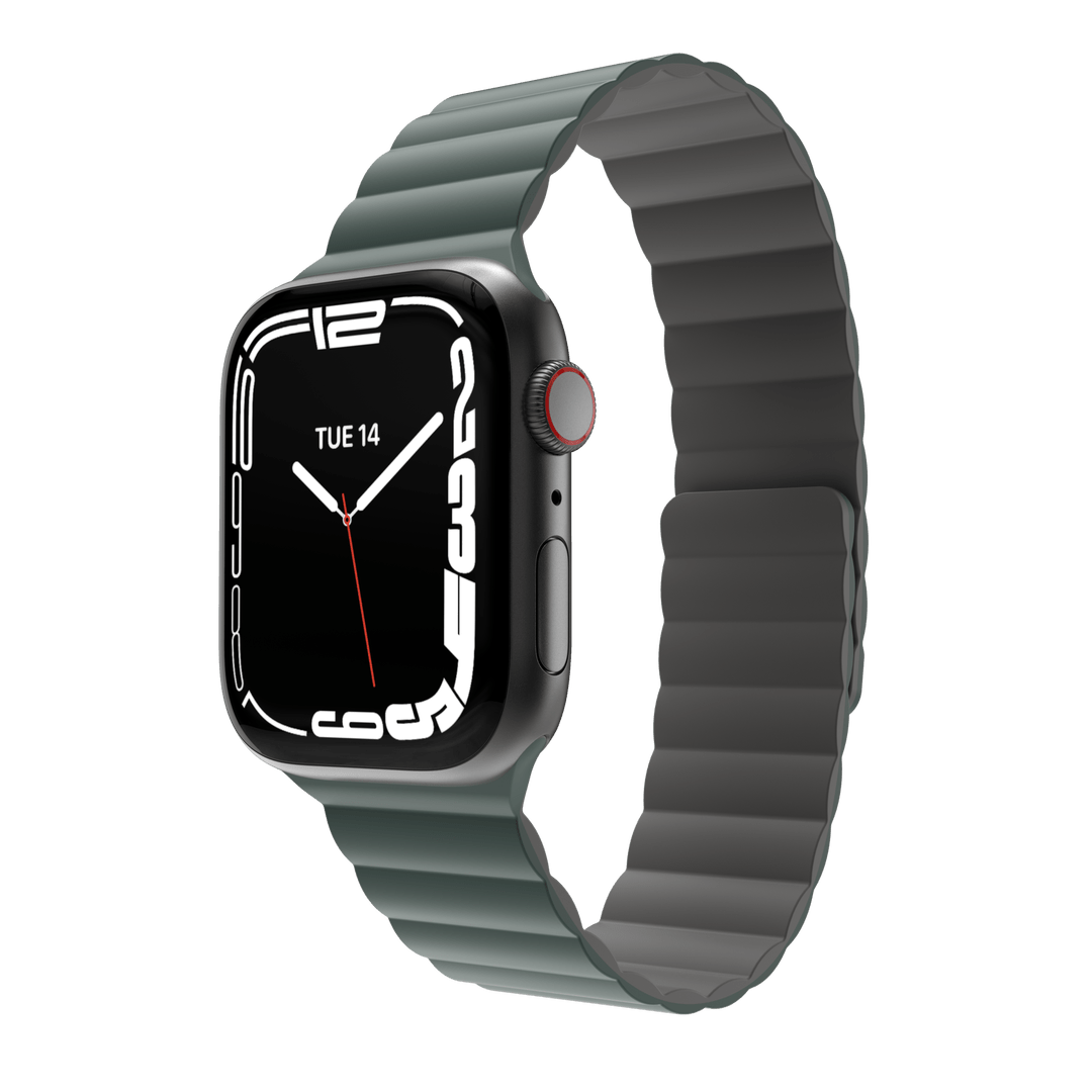 Accesorio mageasy pulsera silicone magnetic apple watch 38 / 40 / 41 mm verde pino - TOP MOVIL