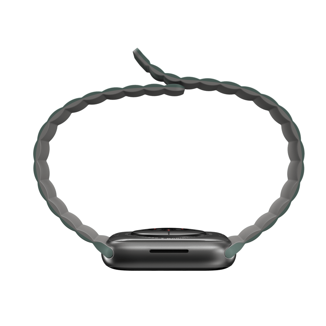 Accesorio mageasy pulsera silicone magnetic apple watch 38 / 40 / 41 mm verde pino - TOP MOVIL