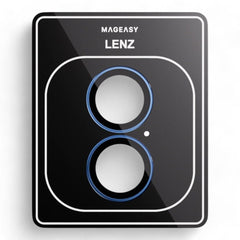 Accesorio mageasy vidrio templado camara iphone 16 lenz sapphire lens protector for 2024 iphone 2 lenses / 2 lenses large color azul - TOP MOVIL