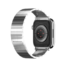 Accesorio switcheasy pulsera maestro stainless steel magnetico apple watch 38 / 40 / 41 mm plateado - TOP MOVIL