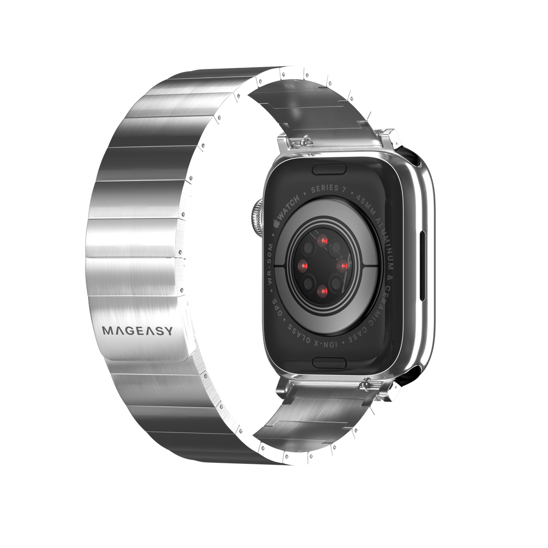 Accesorio switcheasy pulsera maestro stainless steel magnetico apple watch 38 / 40 / 41 mm plateado - TOP MOVIL