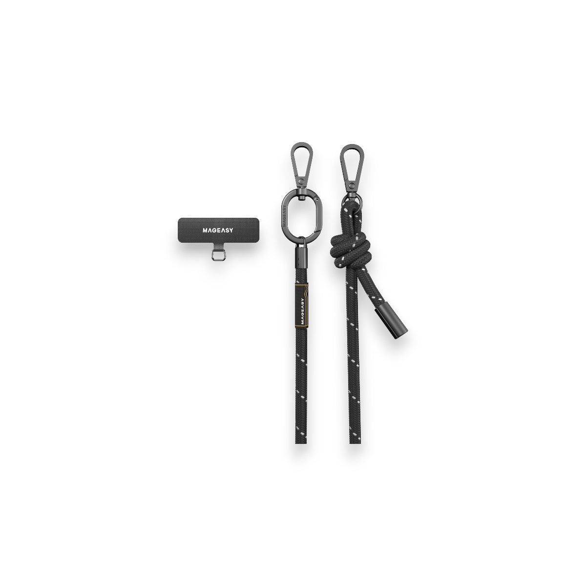 Accesorio switcheasy strap 8.3 mm para cualquier celular ( reflective black ) color negro - TOP MOVIL