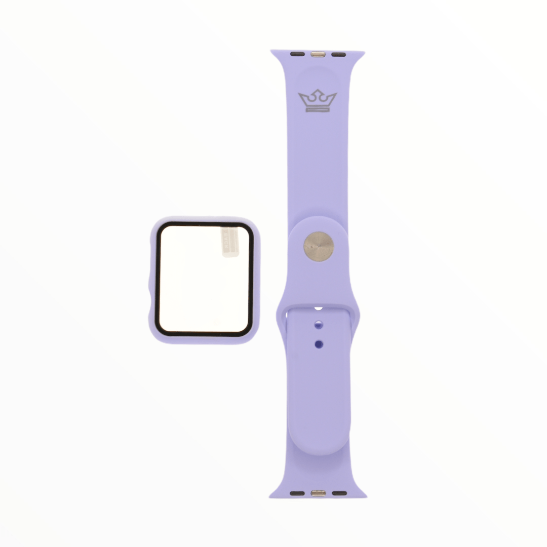 Accesorios el rey pulsera + bumper con protector de pantalla para apple watch 42 mm color lila - TOP MOVIL