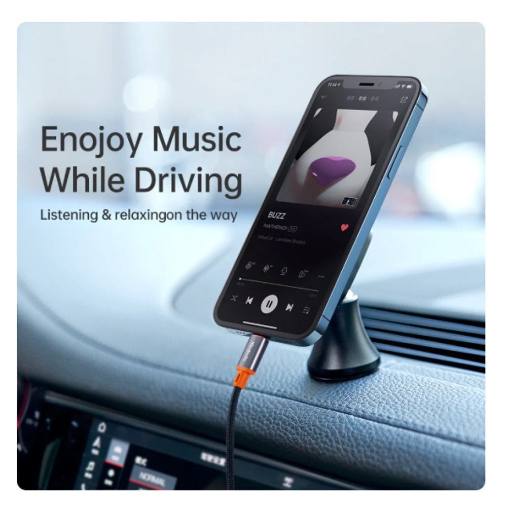 Adaptador mcdodo auxiliar ca - 0780 lightning to 3.5mm aux jack cable castle series 1.2m color negro - TOP MOVIL