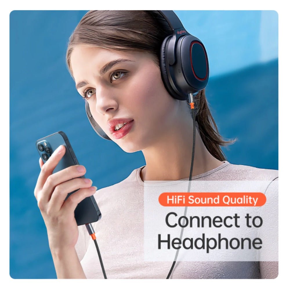 Adaptador mcdodo auxiliar ca - 0780 lightning to 3.5mm aux jack cable castle series 1.2m color negro - TOP MOVIL