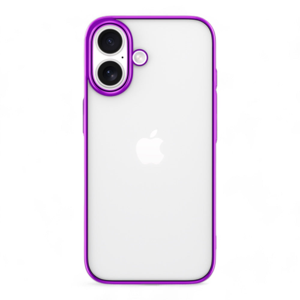 Estuche devia skin iphone 16 plus glimmer series case(pc) color fucsia