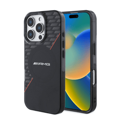 Amg magsafe case double layer black&red iphone 16 pro - TOP MOVIL