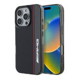 Amg magsafe case double layer bow lines black iphone 16 pro max - TOP MOVIL