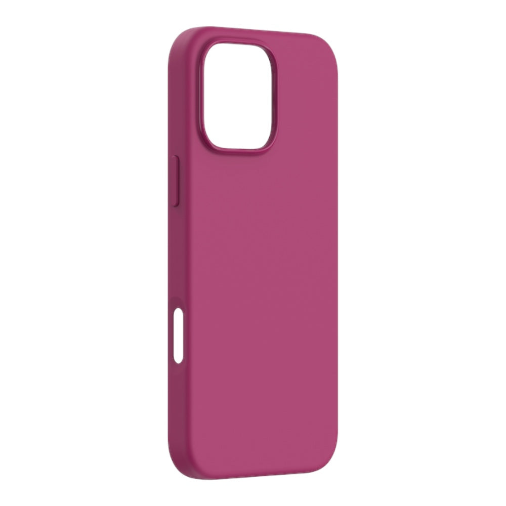 Estuche devia skin iphone 16 pro nature series silicone magnetic case color rosado suave