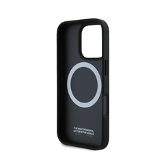 BMW hc m magsafe pu carbon tricolor line black iphone 16 pro max - TOP MOVIL