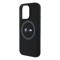 BMW hc m magsafe silicone printed ring black iphone 16 pro - TOP MOVIL